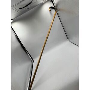 WOODEN MOBILITY AID WALKING CANE FUNCTIONAL PROP 34.5" Inches Tall